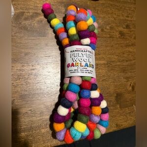 Trader Joes Felted Wool Garland